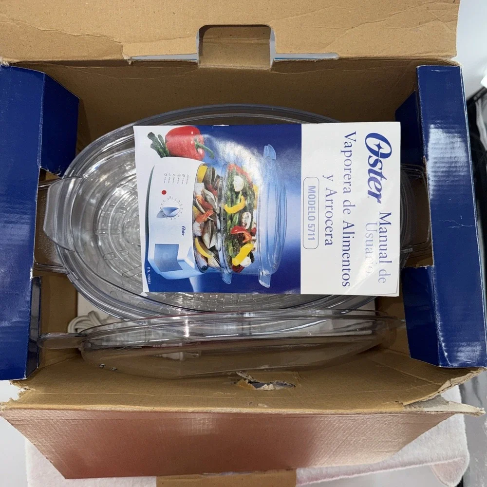 NEW 2002 Oster Mechanical Double Tiered 6.1qt Food Steamer Model 5711 NIB